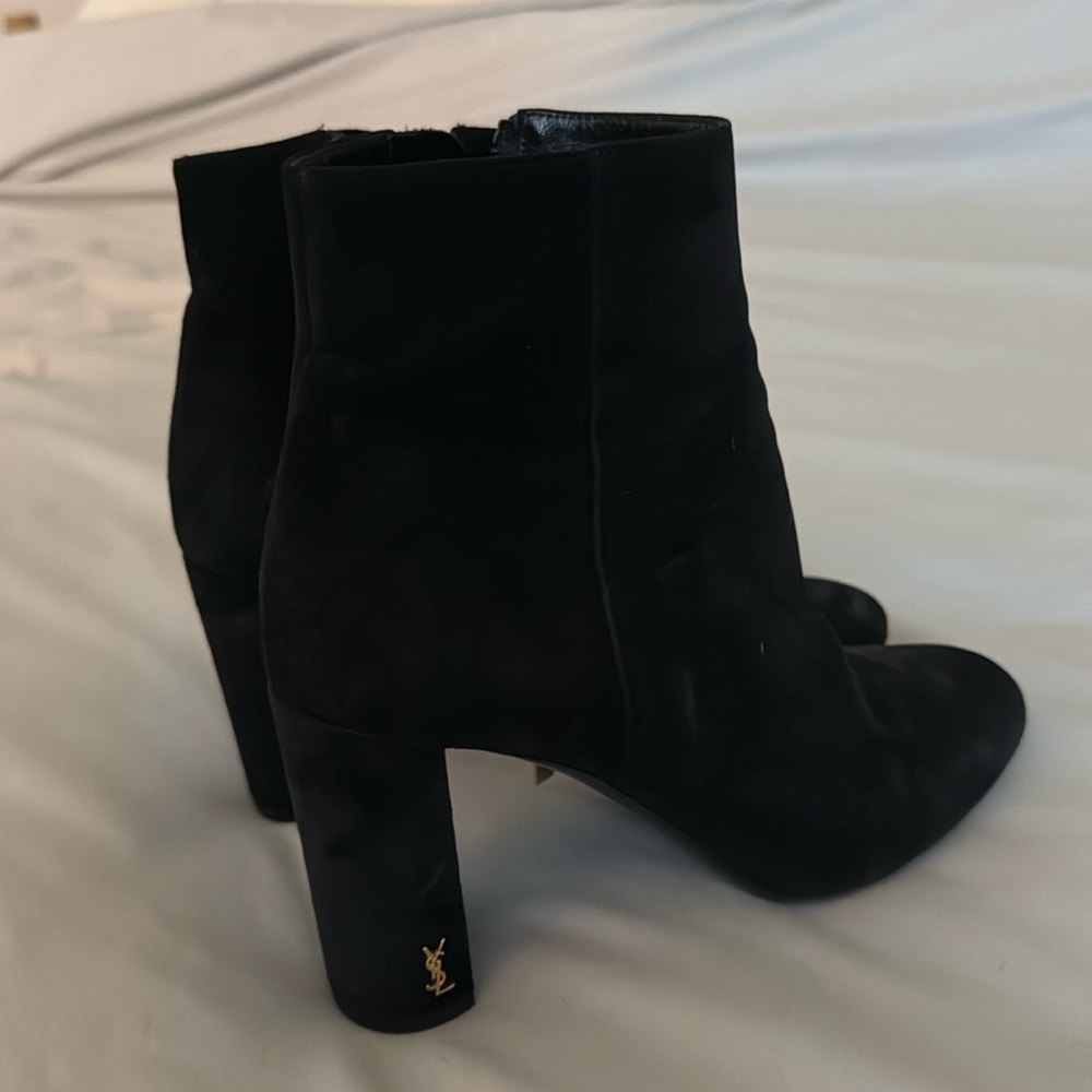 Ysl suede booties